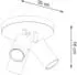 Sollux LED Deckenleuchte Tuba Ring 3x GU10 braun