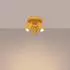 Sollux LED Deckenleuchte Tuba Ring 3x GU10 gelb