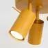 Sollux LED Deckenleuchte Tuba Ring 3x GU10 gelb