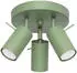 Sollux LED Deckenleuchte Tuba Ring 3x GU10 salbeigrün