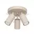 Sollux LED Deckenleuchte Tuba Ring 3x GU10 taupe