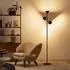 HomCom Stehlampe mit Leselampe, dimmbar, RGB-Farbwechsel (B31-601V90BK)