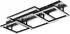 Globo Estrada LED-Deckenleuchte 40W, rechteckig, schwarz matt, Metall (70x33cm)