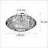 QAZQA Radiance LED-Deckenleuchte, orientalisch, schwarz, Ø25cm (107242)