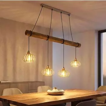 Globo LED-Pendelleuchte Gitter h&ouml;henverstellbar, H150cm