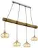 Globo LED-Pendelleuchte Gitter höhenverstellbar, H150cm