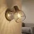 Globo LED-Wandleuchte mit Lesefunktion, Chrom, Metall, H 12cm
