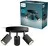 Philips LED Spot Wyatt 3x5W plate schwarz