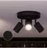 Philips LED Spot Wyatt 3x5W plate schwarz