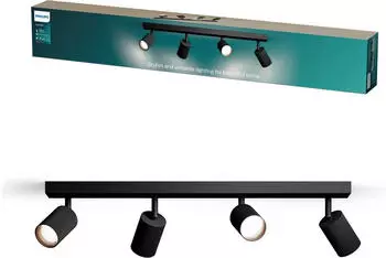 Philips LED Spot Wyatt 4x5W schwarz