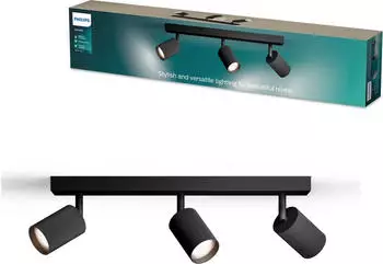 Philips LED Spot Wyatt 3x5W schwarz