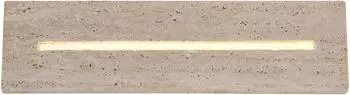 Globo Rojas LED-Wandleuchte beige/wei&szlig;, Travertin, 40cm (E)