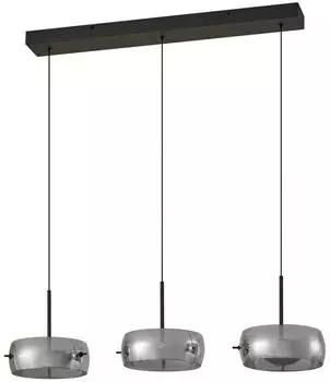 Lucande Martis LED-Pendelleuchte, schwarz, 3-flammig, dimmbar (10041620)