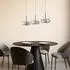 Lucande Martis LED-Pendelleuchte, schwarz, 3-flammig, dimmbar (10041620)