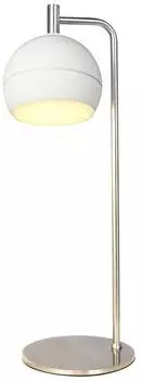 V-TAC LED-Tischleuchte wei&szlig;/nickel geb&uuml;rstet, 44cm