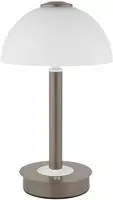 GLOBO LIGHTING Tischleuchte "ULDIN" LED-Modul 1 Stk. Kaffeefarbene Tischlampe Glas
