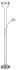 Globo LED-Deckenfluter Metall/Glas, nickel, dimmbar, Lesearm, H 180cm (59018N)