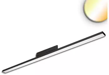 ISOLED 3-Phasen LED Linearleuchte prismatisch 120cm 40W CCT DALI dimmbar, schwarz (116812)