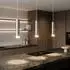 Globo LED Pendelleuchte 2er-Set, Touchdimmer, silber, 2500-3000K (USB/Batterie)