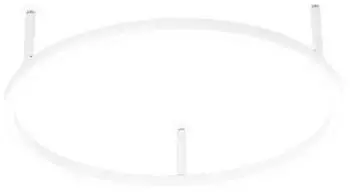 IDEAL LUX Oracle Slim LED-Deckenleuchte, rund, 50cm, 4000K, wei&szlig;