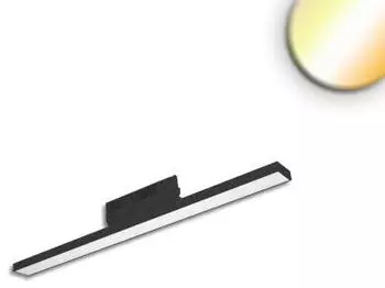 ISOLED 3-Phasen Linearleuchte prismatisch 60cm 32W dualweiß 3000-4000K dimmbar, schwarz (116808)
