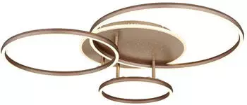 Globo LED-Deckenleuchte dimmbar, CCT, champagner, Metall, 80,7cm (67852-40)