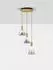 Nova Luce Voi LED-Pendelleuchte dimmbar 24W warmweiß 3000K schwarz/messinggold (9236306)
