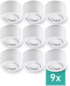 Oktaplex Lile LED-Aufbaustrahler wei&szlig;, dimmbar, 5W, 3000K (9x17099.3K)