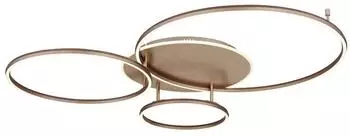 Globo LED-Deckenleuchte dimmbar, champagner, Metall, 116,6cm