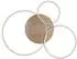 Globo LED-Deckenleuchte dimmbar, champagner, Metall, 116,6cm