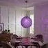 Globo LED-Pendelleuchte RGB-Farbwechsel dimmbar, chrom/lila