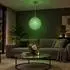 Globo LED-Pendelleuchte RGB-Farbwechsel dimmbar, chrom/lila