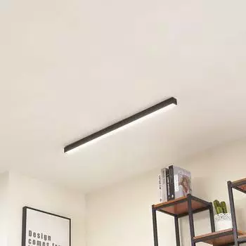 Lucande Teniona LED-Deckenleuchte 101cm, schwarz, Aluminium (10030118)