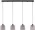 Nova Luce Dione Pendelleuchte LED 20W 3000K rauchgrau/schwarz (9695272)