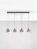 Nova Luce Dione Pendelleuchte LED 20W 3000K rauchgrau/schwarz (9695272)