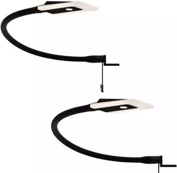 Kalb Diora Dual LED Bettleuchte flexibel, 2er Set schwarz (KA240023)