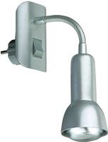 Steckerleuchte Steckerlampe Flexarm 1xe14 25w Wippschalter Titan Briloner