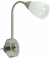 Steckerleuchte, 23,5 Cm, Max. 25 W, Matt-nickel Briloner Leuchten