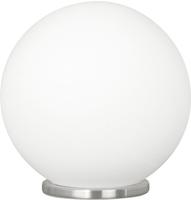 EGLO Tischleuchte "RONDO Tischlampe, Metall in wei&szlig;, Glas in Opal matt wei&szlig;, E27"