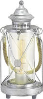 EGLO Tischleuchte "BRADFORD Tischlampe, E27, IP20, Stahl und Glas, Vintage, Retro,