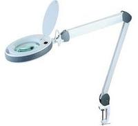 Traderia 8515GR, Traderia Lumeno LED-Kosmetikleuchte, 5 Dioptrien Lupe, in grau mit