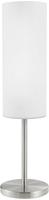 EGLO Tischleuchte "TROY 3 Tischlampe, Stahl und Glas, E27, IP20, Nachttischlampe,