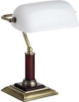 Brilliant Tischleuchte "Bankir" E27 1 Stk. Tischlampe messing antik