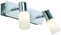 Led Wandstrahler Clapton 2-flammig Mit Schalter & Glasschirmen, Breite 36cm