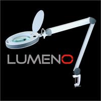 Lumeno 8513GR, Lumeno LED Lupenleuchte 851X, Lupen-&Oslash; 150 mm, 3 Dioptrien, grau