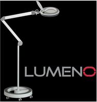Lumeno 8213GR, Lumeno LED Lupenleuchte 821X, Lupen-&Oslash; 125 mm, 3 Dioptrien, grau