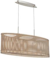 EGLO H&auml;ngeleuchte "SENDERO Pendellampe, Stahl und Holz, E27, IP20, Wohnzimmerlampe,