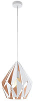 EGLO Pendelleuchte "CARLTON 1" E27 Vintage Pendellampe, 1 flammig, Drahtgeflecht,