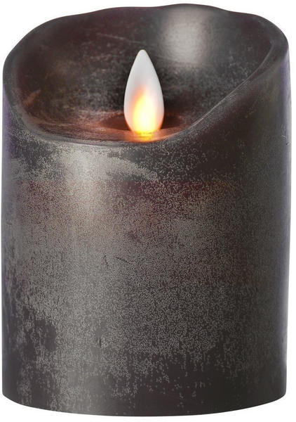 Sompex Flame LED-Echtwachskerze 10 cm schwarz