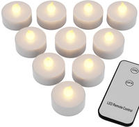 Teelichter Led +300h Elektrisch Flackernd Mit Fernbedienung Mit Batterien...